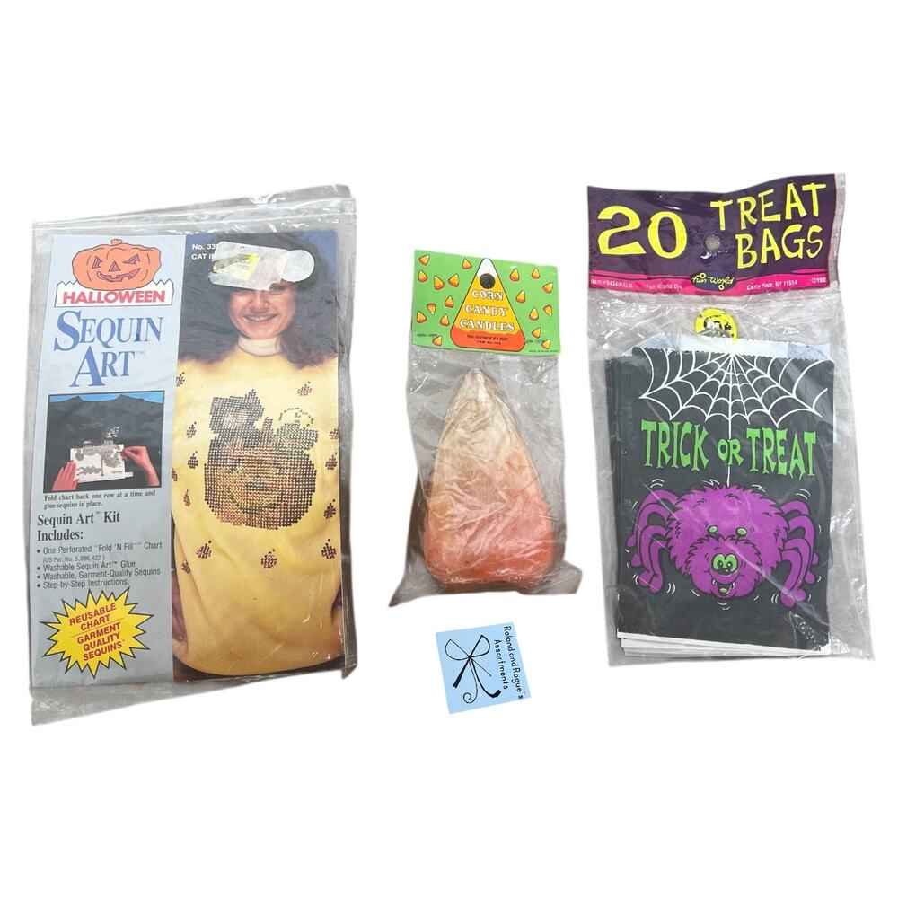 Halloween Vintage 3-CT New-Old-Stock Sealed Bundle Lot